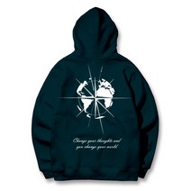 그랜피니 남녀공용 프리미엄 나침반 후드 티셔츠 GFHT010