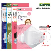 [네퓨어] KF94 끈조절 마스크 25매 30매 황사 미세먼지 마스크, 5개입, 그레이, 6개
