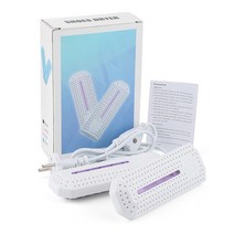 살균 냄새제거 신발 건조기 소독기가정용 신발 건조기 히터 휴대용 양면 자, 01 white_02 EU