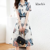 클라셰 마린프린팅원피스+벨트SET CB3MOP108C