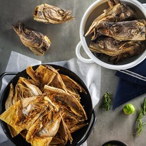 [생산자직송] 용대리덕장에서 말린 유영순님의 통/납작 황태머리 500g, 통황태머리 500g