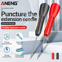 FLUKE Prob 진단 도구 용 Vichy 용 2pcs 절연 피어싱 바늘 팁 600V 10A 비파괴 멀티 미터 테스트 프로브, 없음