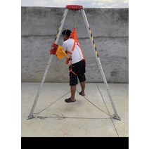 구조용 삼각대 맨홀 작업 안전 원치 로프 구난 공간, 1800 파운드