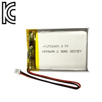 YJ 리튬폴리머배터리 KC인증충전지 3.7V YJ703040 800mAh, 1개