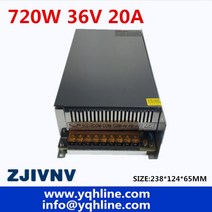 36V 20A 720W 가변 전원 공급 장치 스위칭 모터/산업/장비 S-720-36, 03 27 볼트_01 110V