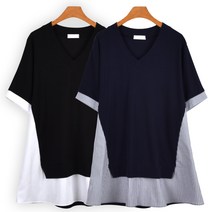마마걸 비비배색T 빅사이즈