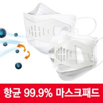 닥터바이러스 마스크가드 2매입 국내생산 항균력99.9% 마스크패드 마스크지지대 마스크프레임 마스크홀더, 선택2) 3D전용 마스크패드