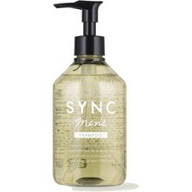 일본직발송 6. SYNC MEN S(싱크 맨즈) SYNC MEN S 샴푸 맨즈 300ML 아미노산계 논실리콘 두피 두개골 케어, One Size, One Color