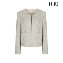 JJ지고트 JJ.ro 버튼 장식 라운드넥 재킷 GM4A0JKR3