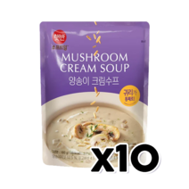 햇반 소프트밀 양송이크림수프 즉석간편식 180g x 10개