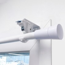 안뚫어고리 못없이 커튼봉 전세집 커튼 안뚫어고리2 1세트+커튼봉브라켓, 단품
