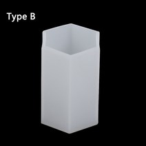 DIY 실린더 흰색 투명 실리콘 수지 양초 금형 꽃 화분 홈 보석 만들기 다육 식물 점토 크리스탈 접착제, 09 Hexagonal B