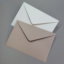 메리토리오 초대장 칼라봉투 (180x120mm) 10매묶음, 밍크지120g (연갈색)