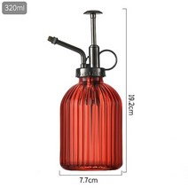 식물 꽃 유리 정원 물뿌리개 미스터 300ml 물 캔 분무기 병 스프레이 관개 용품 미용 도구 1 개, [05] red
