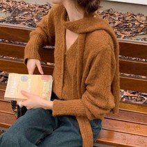 머플러세트가디건