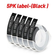 라벨링 기계가 있는 3D 테이프 Motex E101 엠보싱 메이커 E202 Dymo 12965 1540 타자기 교체, 04 5 Label