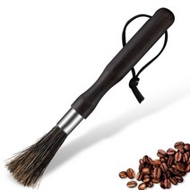 강모가 있는 커피 그라인더 청소 브러시 끈 머신 클리너 도구 바리스타 홈 주방용, Blackbrown, Blackbrown