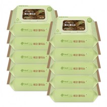 자연 생분해 친환경 물티슈 102매 10팩