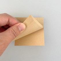 접착 메모지 크라프트 무지