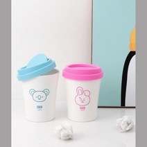 아이방 책상 파우더룸 화장대 미니휴지통 클린 심플 청소용품 부엌쓰레기통, 1개, 쿠키