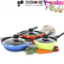 [KT알파쇼핑]키친아트 Y시리즈 세라믹코팅 냄비세트 3종A(편18+양20+전24)