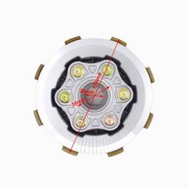 오토바이 6 열 강화 클러치 개 마찰 디스크 센터 외부 AssyCG150 CG175 CG200 CG250 ATV 버기 호환, 01 center clutch 1