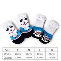 강아지 양말 애완 동물 강아지 양말 미끄럼 방지 신발 보호 제품 작은 스피츠 요크 개 치와와 Chaussettes, 04 Dog Socks4_03 35x90mm