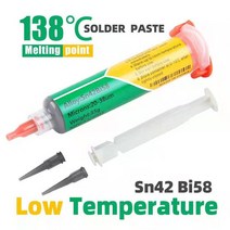 35g 저온 중온 솔더 페이스트 무연 압출기 용접 오일 젤 138 도 패치 메카닉 용접기 SMD 플럭스 BGA, 01 20g Sn42 Bi58, 01 20g Sn42 Bi58