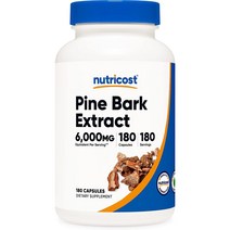 뉴트리코스트 소나무 껍질 추출물 6000mg 180캡슐 피크노제놀 효능, 1개, 180정, 180정
