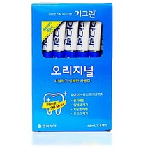 가그린 일회용스틱 가글 10ml 6포 리필가글 가글스틱 구취/구취제거제/사무실가글/입속청결도구/가글스틱/상쾌함/청결한/여행용가글/순한냄새/상쾌한, 단일 수량