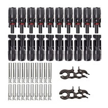 PV 태양광 패널 케이블 커넥터 1500V MC IP68 방수 2.5mm 4mm 6mm 8mm 10 AWG, [01] 10pairs
