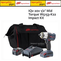 잉가솔 W5153-K22 1/2인치 미드토크 충전임팩트렌치 20V 5Ah 풀세트
