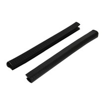 롱보드용 스케이트보드 고무 스트립 프로텍터 코 가드 크래시 스트립, 검은색