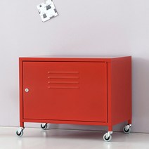 철제수납장 미니 철제 서류보관 사물함 캐비넷 열쇠 이동식, 단품