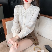 봄 블라우스 코디 기질 캐주얼 긴팔 상의 블라우스