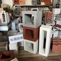 워터 중공 벽돌 장식 다공성 구멍 콘크리트 블록 그물 빨간색 투과 시멘트 동쪽 네 산업, 190x190x190mm