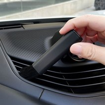 자동차 개폐식 공기 배출구 브러시 액세서리 스코다 옥타비아 파비아 래피드 수퍼브 코디아크 스칼라 카로크 시티고 카미큐 룸스터, [11] No Logo, [01] Black