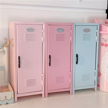 미니 락커 락커룸 틱톡 인스타 미니어처 꾸미기 화장품 정리대 화장품 정리 캐비닛 캐비넷, 베이비 핑크 캐비닛