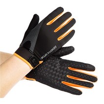 마켓A 슬림 스포츠 사이클링 터치 글러브 세트, 오렌지