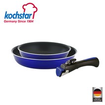 콕스타 비엔나 블루 매직핸즈 3P 세트 KSC-VBM48 (후라이팬 22cm 28cm 분리형 핸들), 후라이팬 22cm+28cm+핸들