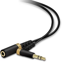 일본직발송 2. ELECOM 헤드폰 이어폰 연장 코드 고내구 사양 3.5Φ L자형 플러그 3M 블랙 EHP-35ELS30BK B0, 상세 설명 참조0