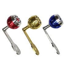 고급 베이트릴 호환 초경량 알루미늄 파워 핸들 70mm/75mm 에깅 지깅 바다 루어 낚시 장구통릴 쭈갑문 쭈꾸미 갑오징어 문어 타코 방어 부시리 돌돔 농어 삼치 대방어 대삼치, 5. 레드 75mm