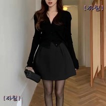 여성 골프 치마 모직 퍼프 플레어 간절기 봄 가을 빅사이즈 4xl