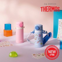 써모스 마이 디자인 보틀 스트랩 원터치 텀블러 JOI-350K, 써모스 JOI-350K-P 파스텔핑크