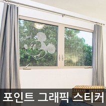 NS마트_현대시트 유리창 그래픽 캐릭터 스티커 빅미키 M 시트지 포인트시트지 포인트스티커 그래픽시트지 벽인테리어_nsakxmtkdvna, 짱whgdk