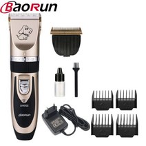강아지이발기 애견 강아지 고양이 바리깡 미용기 BAORUN-P2 P3 전문 개 헤어 트리머 애완 동물 미용 헤어컷 면도기 기계 충전식 클리퍼, P2 add spare 1 blade