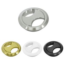 고급 알루미늄 전선캡 55mm타공용 (4Color)4347 _책상 상판 홀커버 선정리 마감캡 사무실 전선마감, 화이트(W), 1개