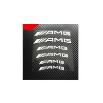 현카 AMG 캘리퍼 스티커 디스크 브레이크 데칼 레터링 튜닝 화이트 블랙, (03)C 블랙, 1개