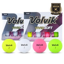[볼빅] 비비드소프트 3피스 골프공 1더즌(12구), 단품