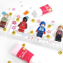 DIY 파츠 생크림 점토 블럭 필통 꾸미기 중성펜 세트, 상세페이지 참조